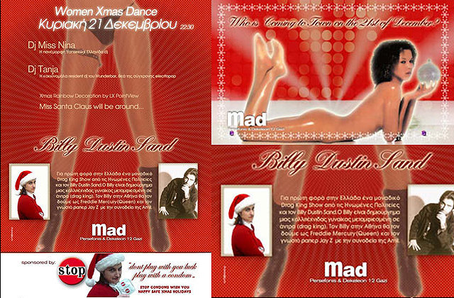 Xmas Drag King Party by Cyberdykes (archive)