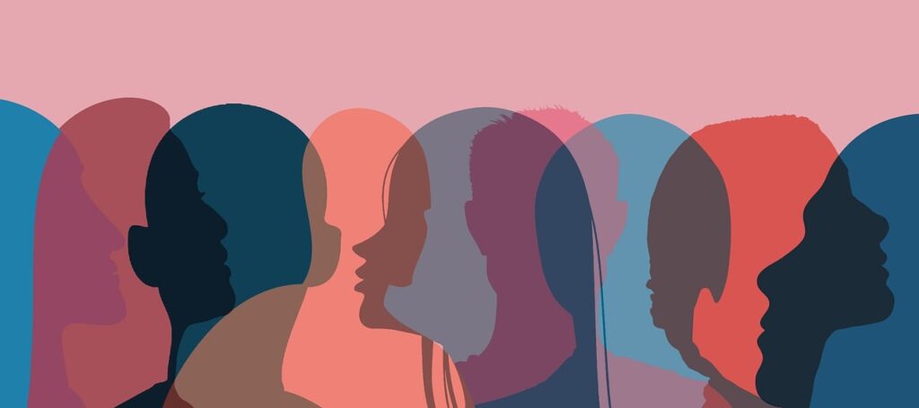 multicolour picture about genders